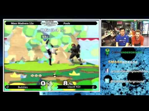 Mass Madness 12a - Liquid`KDJ vs Bubbles SSBM Pool 1