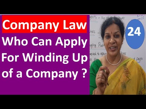 "Who can apply for voluntary winding up? " - Company Law