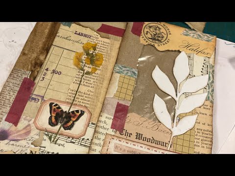 Using up junk envelopes, blank labels and ugly washi tape