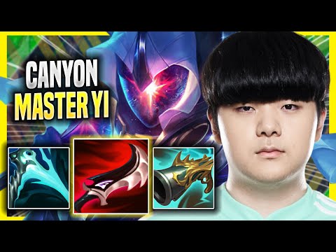 CANYON IS A BEAST WITH MASTER YI! - DK Canyon Plays Master Yi JUNGLE vs Kindred! | Season 2022