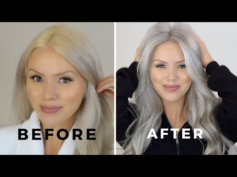 HOW TO GET RID OF YELLOW HAIR WITH TONER | WELLA T18...