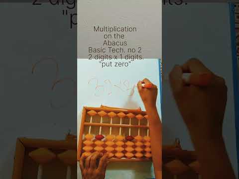 #Multiplication on the #Abacus Basic tech.no. 2 short video watch full episode to learn in