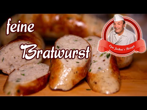 feine Bratwurst mit Kräutern selber machen - Opa Jochens Rezept