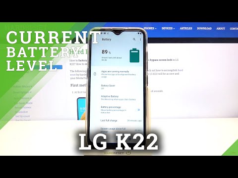 How to Locate Battery Percentage in LG K22 – Battery Settings