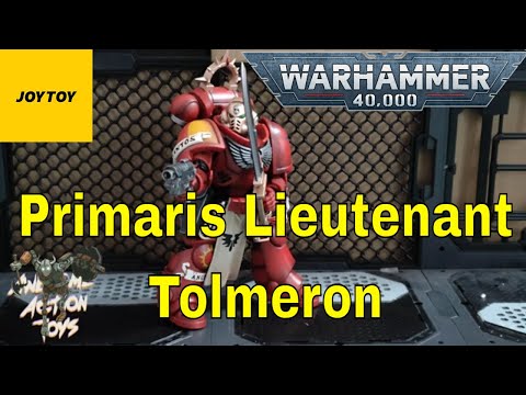 JoyToy Warhammer 40K Blood Angels Primaris Lieutenant Tolmeron. A great release with minor issues.