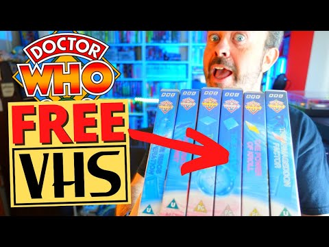 A Patreon supporter sent me free classic Doctor Who VHS!