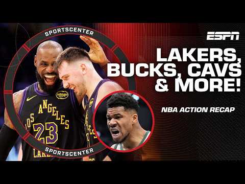NBA RECAP 🏀 LeBron & Luka Doncic PUT ON A CLINIC 🤝 Giannis' game-winning dunk & more! | SportsCenter