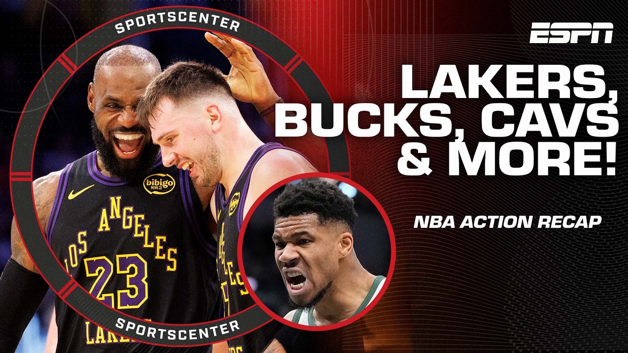 NBA RECAP 🏀 LeBron & Luka Doncic PUT ON A CLINIC 🤝 Giannis' game-winning dunk & more! | SportsCenter