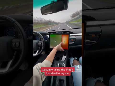 And it’s better than the tesla headunit #tesla #ipad #diy