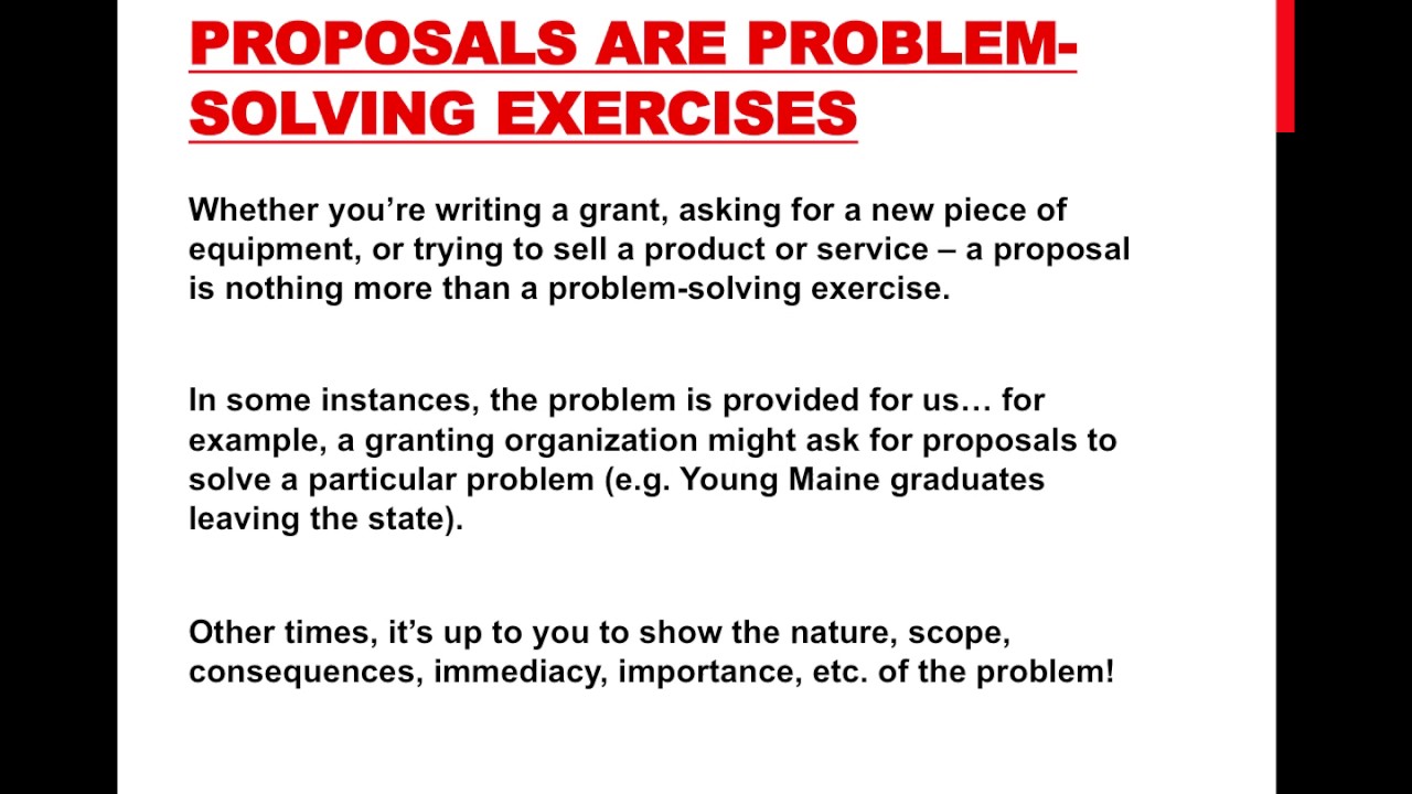 Proposal Mini Lecture #1