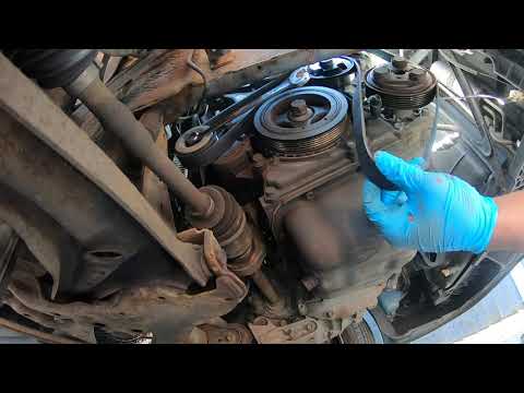 Alternator drive belt on a 2009 Mazda 2