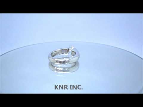 ROUND CUT DIAMOND ENGAGEMENT RING TENSION SET SOLITAIRE 1.00CT - KNR INC - 176