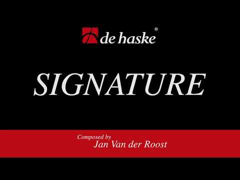 Signature – Jan Van der Roost