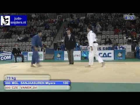 Judo 2010 World Cup Prague: Miyaraghaa Sanjaasuren (MGL) - Jiri Vanek (CZE) [-73kg]