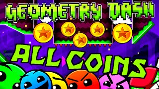 Geometry Dash - All Coins (Levels 1-20)