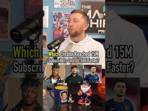 MR BEAST Vs These YouTubers!? Who got to 15M faster? #shorts #mrbeast #ronaldo #loganpaul #ksi