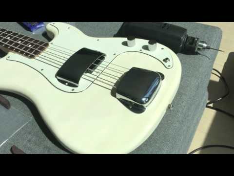 Fender/Squier Precision Bass Ashtray Bridge / Pickup Cover Set - Chrome Bild 2