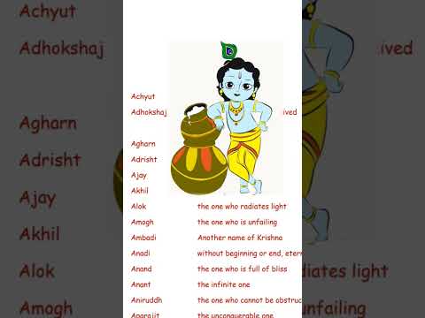 Names of Sri Krishna for baby boy #babynames #2023 #baby #bharat #dharma #krishna  #hindu #india