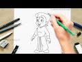 How to Draw Chota Bheem Easy | Step by step simple drawing method