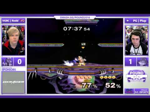 *Pound* 2016 - Round 2 Pools - VGBC | Redd (Fox) vs. PG | Plup (Sheik)