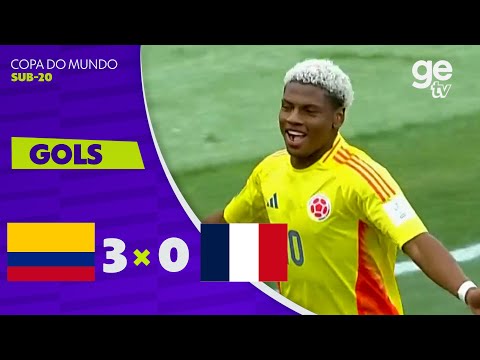 Gols e lances de Colômbia x França