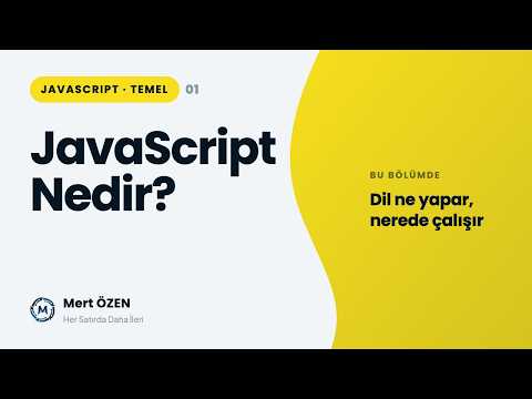 Javascript Temel Seviye: Giriş