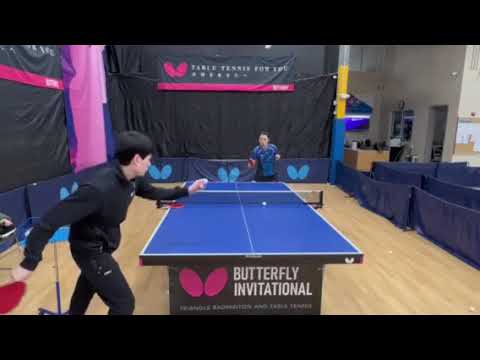 Butterfly Training Tips with Jiangshan Guo - Backhand Chop Block with long pips