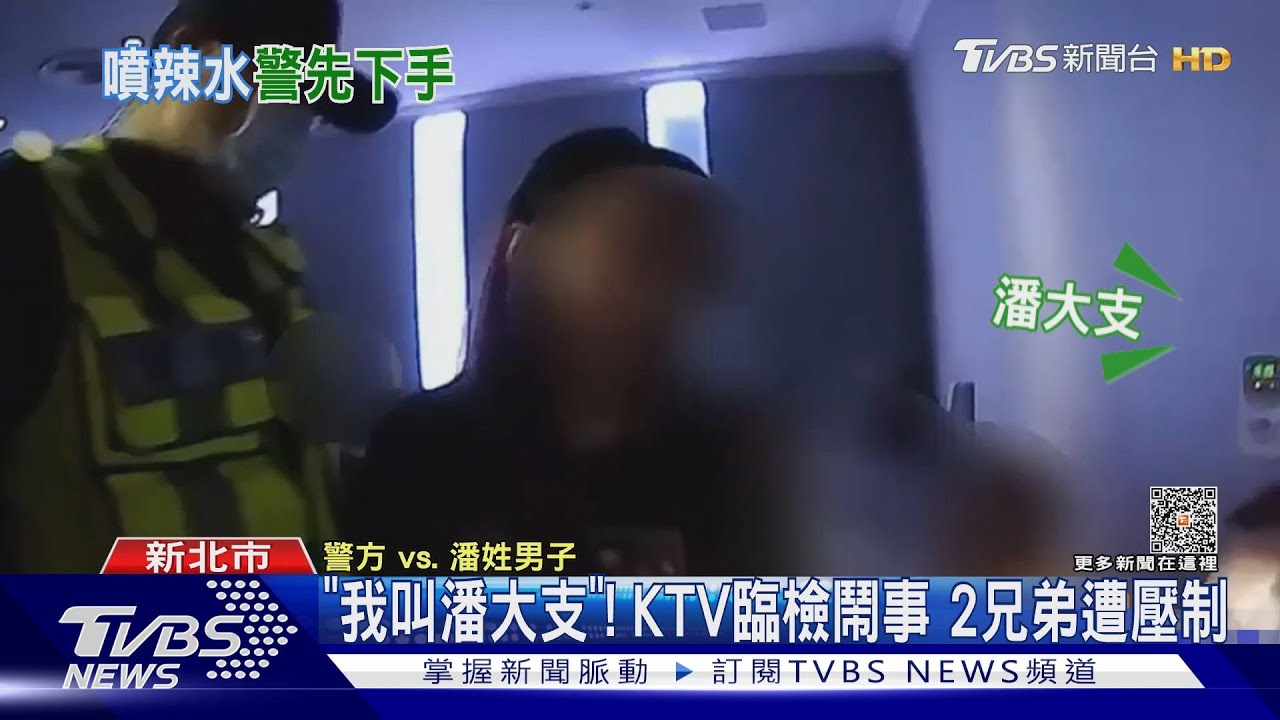 「我叫潘大支」！KTV臨檢鬧事　2兄弟遭壓制