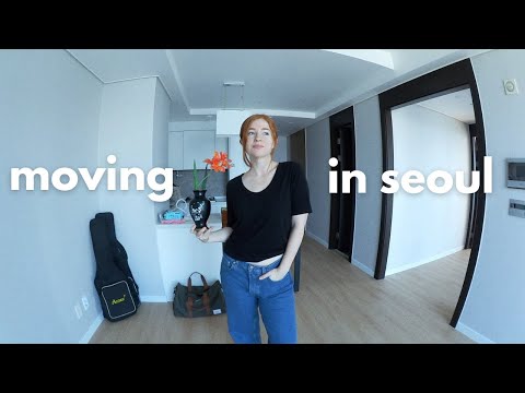 moving in seoul ? new apartment tour, renting in korea, setting up our house vlog（moving in seoul ? new apartment tour, renting in korea, setting up our house vlog）