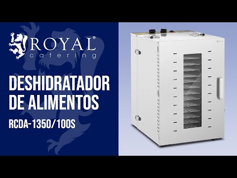 vídeo - Deshidratador de alimentos - 1500 W - 16 insertos - Royal Catering