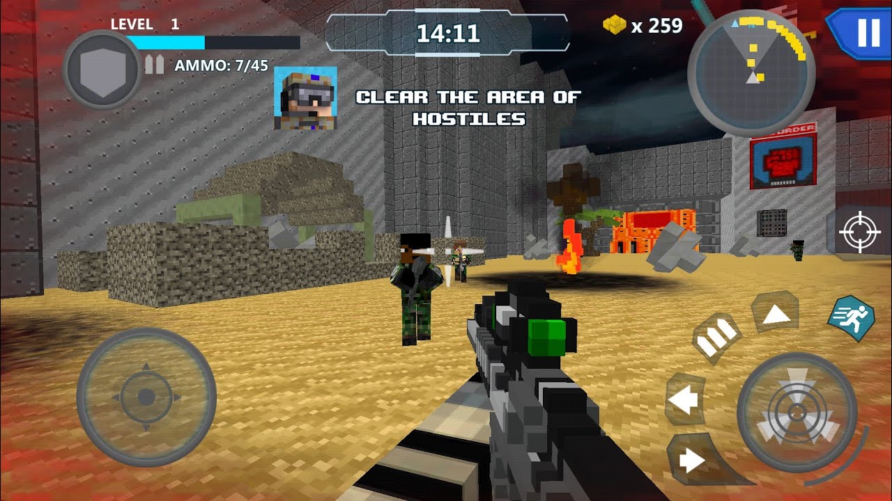Cube Wars Battle Survival Android Gameplay