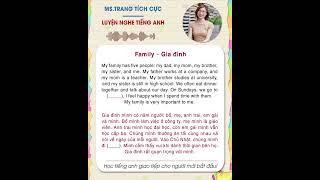 Luyện nghe tiếng Anh chủ đề: Gia đình - Family