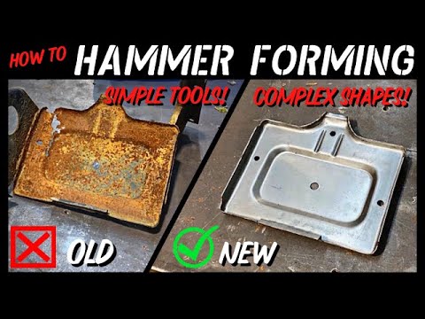 Steel Plate HAMMER FORMING!! Step By Step with Simple Tools - G10 Van Battery Tray