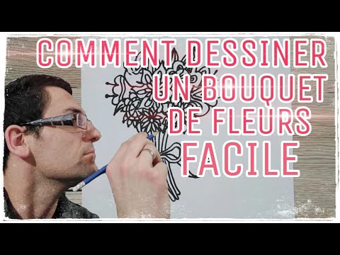 DESSIN SYMPAS - COMMENT DESSINER UN BOUQUET DE FLEURS FACILE