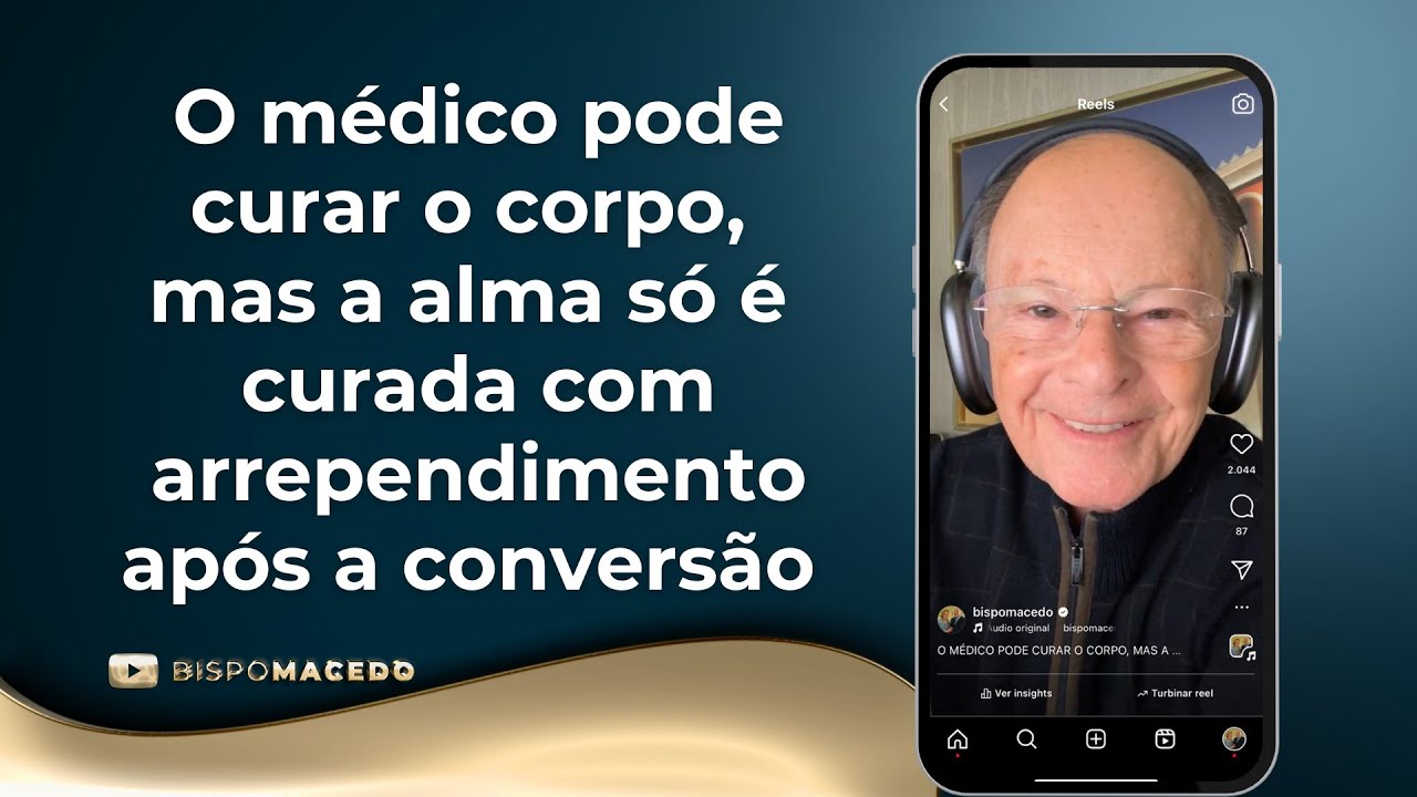 O médico pode curar o corpo, mas a alma só é curada com arrependimento após a conversão - 30/09/24