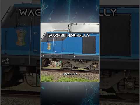 Wag-12 Attitude Status 🗿🔥 Wap-7 Attitude Status 🗿🔥 #Shorts #railway #train #indianrailways