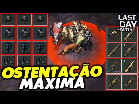 OSTENTAÇÃO MÁXIMA DE ARMADURA E ARMAS - Last Day On Earth