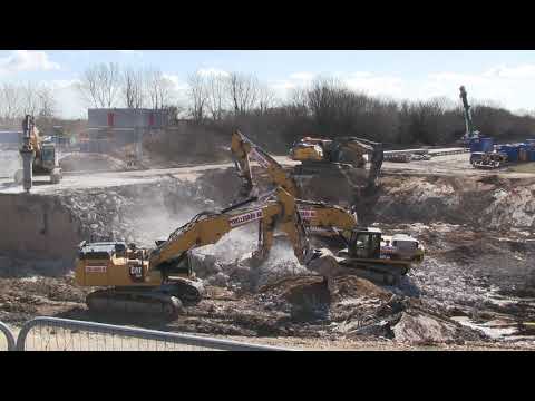 E22 Bron Lund Rivs (day 2) Overpass Teardown Highway