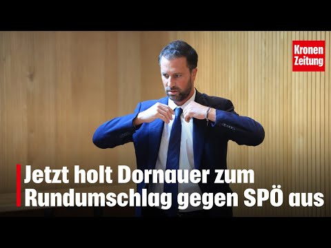 Jetzt holt Dornauer zum Rundumschlag gegen SPÖ aus | krone.tv NEWS
