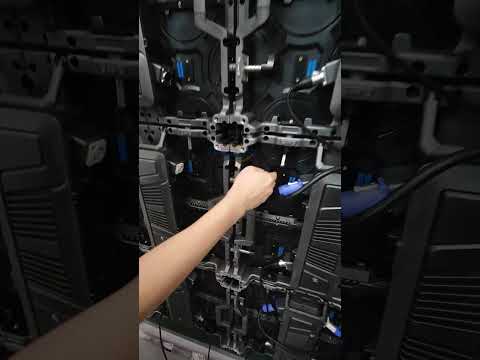 EA500C6 Rental LED screen installation demonstration. #ledscreen #leddisplay #ledwall #eagerled