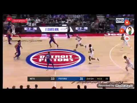 Zaza Pachulia Full Highlights Pistons vs Nets 0 Pts 2 Asts 1 Blk