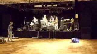 JAMARAM setting up the stage and sound check...