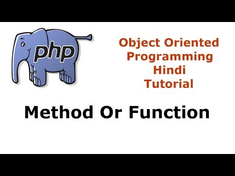 Php Oop Tutorial 4 Creating Method Or Function Inside Class Hindi