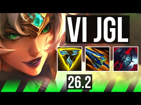 VI vs MASTER YI (JGL) | Good KDA: 14/2/16, 32K damage | KR Diamond | 26.2