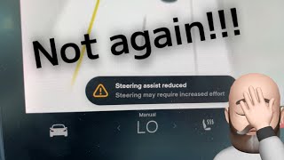 My Telsa lost its power steering...or so I thought!  Back in the shop!?!?!