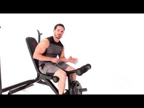 Marcy Eclipse BE3000 Weight Bench & Squat Rack Workout Demonstration