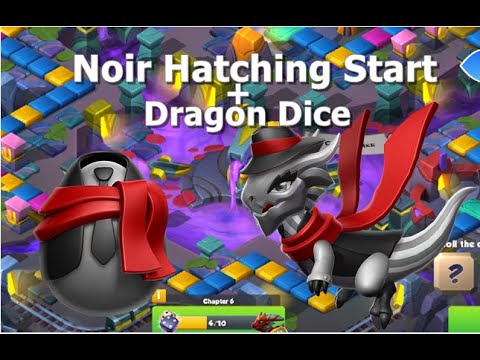 Noir Dragon Hatching start-Dragon Mania Legends | Dragon Dice Event | DML