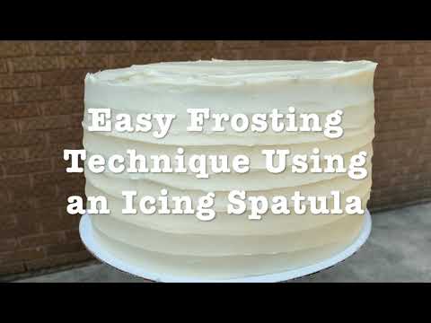 CAKE DECORATING FOR BEGINNERS! Easy Frosting Technique Using An Icing Spatula