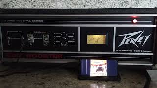 Video thumbnail for Demo for eBay: Vtg Peavey 800 Booster Super Festival Series Head Professional Power Amp USA by Martin Huerta