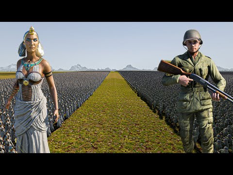 10.000 CLEOPATRA vs 2 MILLION AMERICAN SHOTGUN SOLDIERS - Ultimate Epic Battle Simulator 2 UEBS 2